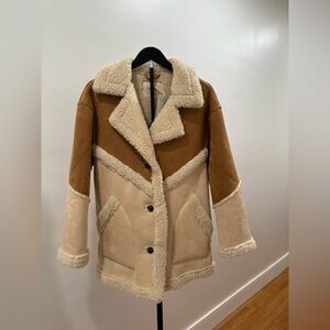 571. NWT! Blank NYC Brown and Cream Teddy Jacket